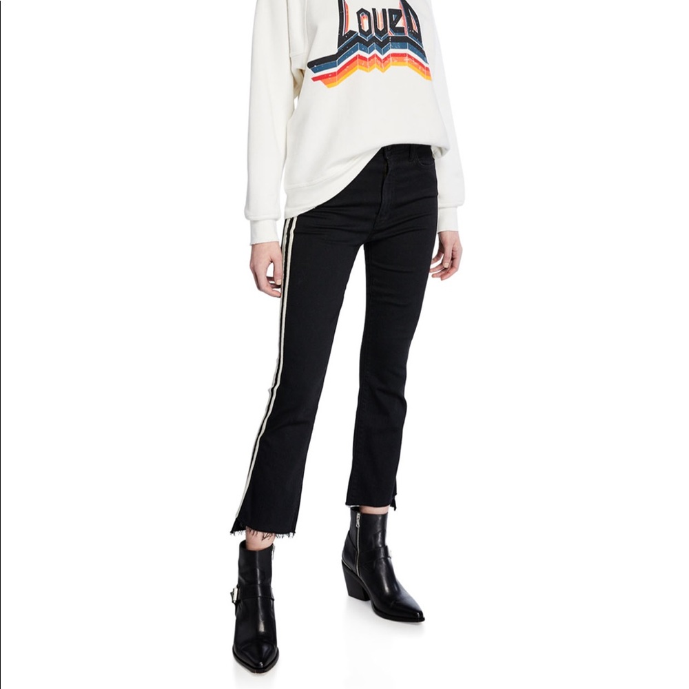 Mother Insider crop frayed jeans